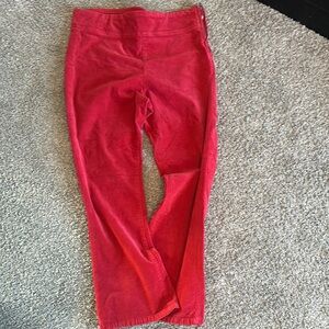 Bright Red Corduroy Pants